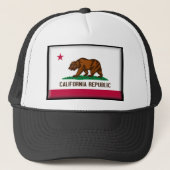 Kalifornien-Flagge Truckerkappe (Vorderseite)