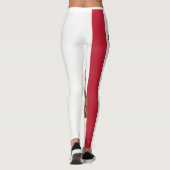 Kalifornien-Flagge volle Blutung von 90 Grad Leggings (Rückseite)