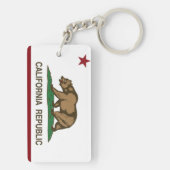 Kalifornien-Flaggensanta- rosaherz Schlüsselanhänger (Rückseite)