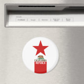 KALIFORNIEN - Flaggenstaat Magnet (In Situ (Geschirrspüler))