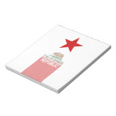 KALIFORNIEN - Flaggenstaat Notizblock (Rotiert)