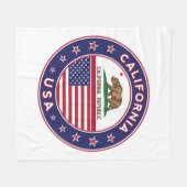 Kalifornien Fleecedecke (Vorderseite (Horizontal))