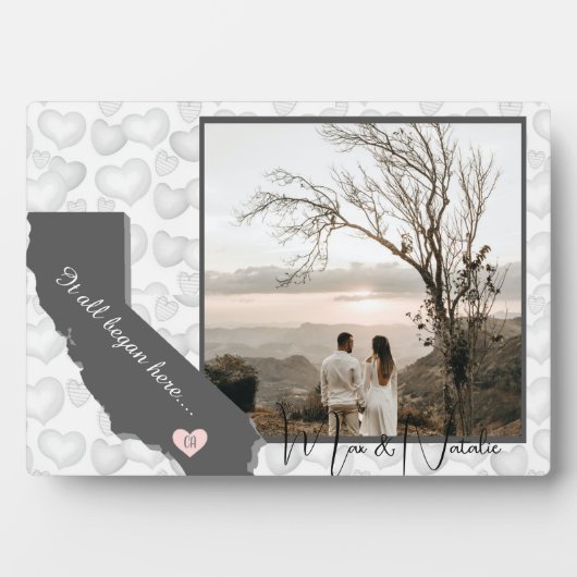 Kalifornien, Foto Herz Fotoplatte (Vorderseite)