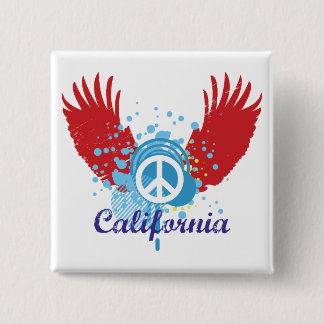 Kalifornien-Frieden Button