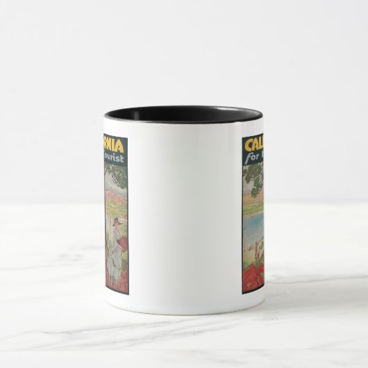 Kalifornien für das Touristenplakat Tasse (Zentrum)