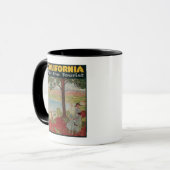 Kalifornien für das Touristenplakat Tasse (Vorderseite Links)