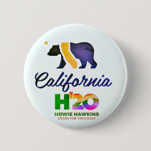Kalifornien für Howie Hawkins 2020 Button