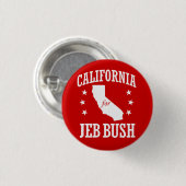 KALIFORNIEN FÜR JEB BUSH BUTTON (Vorne & Hinten)