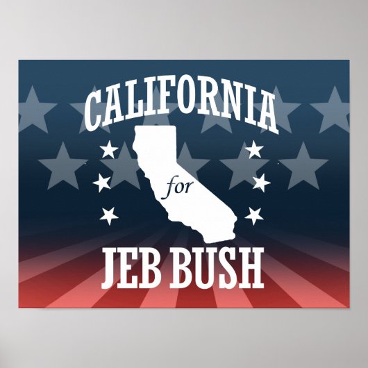 KALIFORNIEN FÜR JEB BUSH POSTER (Vorne)