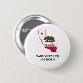 KALIFORNIEN für JOE BIDEN-Knopf Button (Vorne & Hinten)