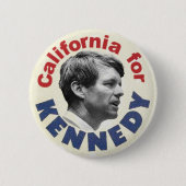 Kalifornien für Kennedy-Knopf Button (Vorderseite)