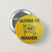 Kalifornien für Nader-Knopf Button (Vorne & Hinten)