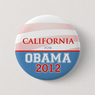 KALIFORNIEN für Obama 2012 Button
