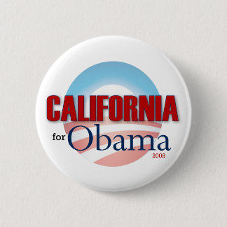 Kalifornien für Obama Button