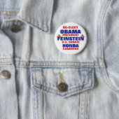 Kalifornien für Obama Feinstein Honda Button (Beispiel)