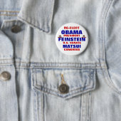 Kalifornien für Obama Feinstein Matsui Button (Beispiel)