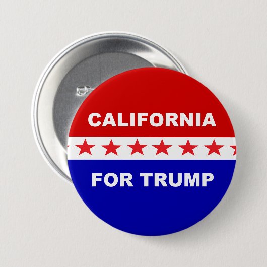 Kalifornien für Trump Button (Vorne & Hinten)