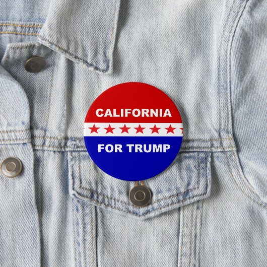 Kalifornien für Trump Button (Beispiel)