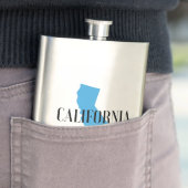 Kalifornien Geboren & aufgewachsen Flachmann (Beispiel)