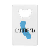 Kalifornien Geboren & aufgewachsen Geldkarten Flaschenöffner (Rückseite)