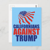 Kalifornien gegen Trump Postkarte (Vorne/Hinten)