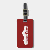 Kalifornien Gepäckanhänger (Vorderseite vertikal)