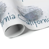 Kalifornien Geschenkpapier (Rolleneckpunkt)