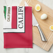 Kalifornien Geschirrtuch (Viertel Falte)