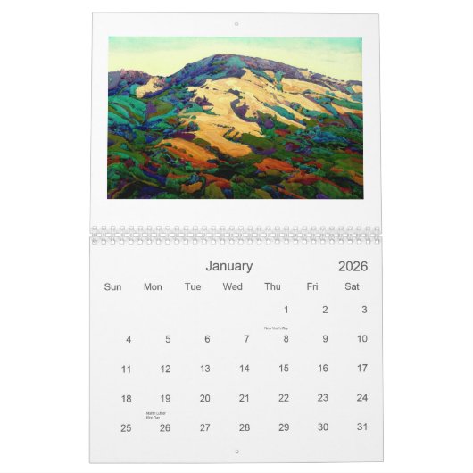 Kalifornien gestaltet 2012 landschaftlich kalender (Jan 2026)
