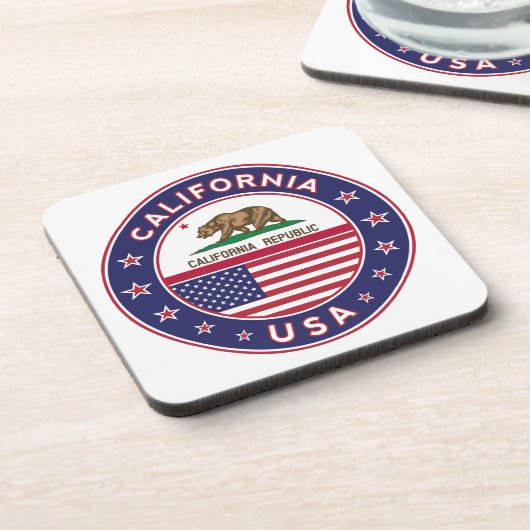 Kalifornien Getränkeuntersetzer (Linke Seite)