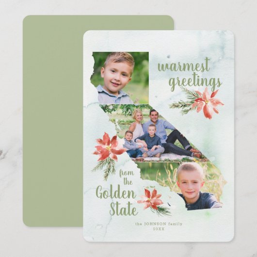 Kalifornien Golden Staat Karte Beschreibung (Vorne/Hinten)