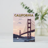 Kalifornien Golden State Postkarte (Stehend Vorderseite)