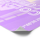 Kalifornien, Goldene Küste, Reisekunst, Preppy Poster (Ecke)