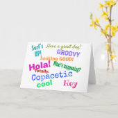 Kalifornien Grüße! Karte (Gelbe Blume)