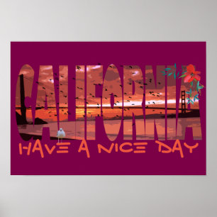 Kalifornien - Guten Tag Poster