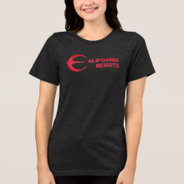 Kalifornien hält T - Shirt-Frauen-Dunkel zurück Tri-Blend Shirt