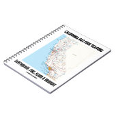 Kalifornien hat vier Jahreszeiten Erdbeben Feuer F Notizblock (Linke Seite)