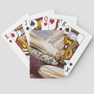  Kalifornien. Herbsternte Indischer Mais Spielkarten