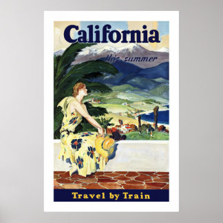 Kalifornien im Sommer Poster