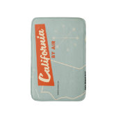 Kalifornien im Stil der 50er Jahre "by air" Reisep Badematte (Vorderseite Vertikal)