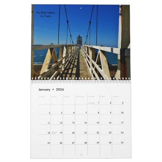 Kalifornien in der Farbe Kalender (Jan 2026)