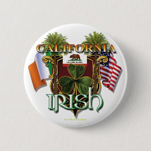 Kalifornien-Iren-Stolz Button