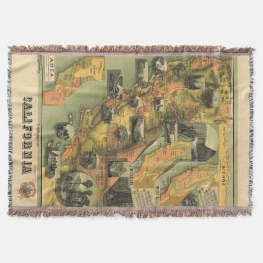 Kalifornien-Karte Decke (Vorderseite)