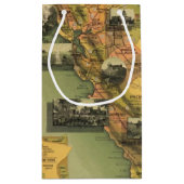 Kalifornien-Karte Kleine Geschenktüte (Rückseite)