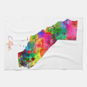 Kalifornien-Karte Küchentuch (Horizontal)