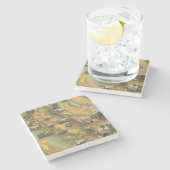 Kalifornien-Karte Steinuntersetzer (Seitenansicht)