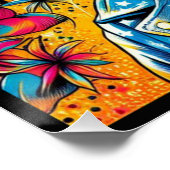 KALIFORNIEN KATZE POSTER (Ecke)