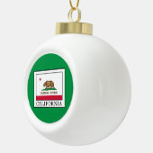 Kalifornien Keramik Kugel-Ornament (Rechts)