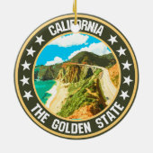 Kalifornien Keramik Ornament (Hinten)