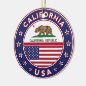 Kalifornien Keramik Ornament (Links)